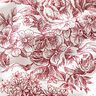 tessuto arredo tessuti canvas romanticismo – bianco/rosso carminio,  thumbnail number 2