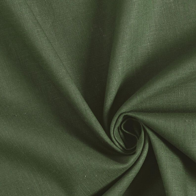 Tessuto di lino misto Ramie medio – verde abete,  image number 1
