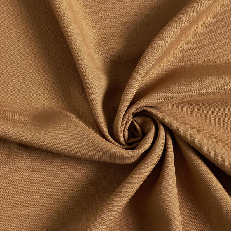 Tessuto per bluse in Lyocell tinta unita – caramello,  image number 1