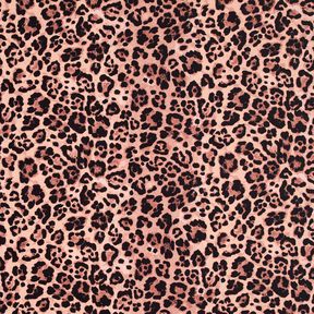 tessuto per costumi da bagno Stampa leopardata – rame/nero, 