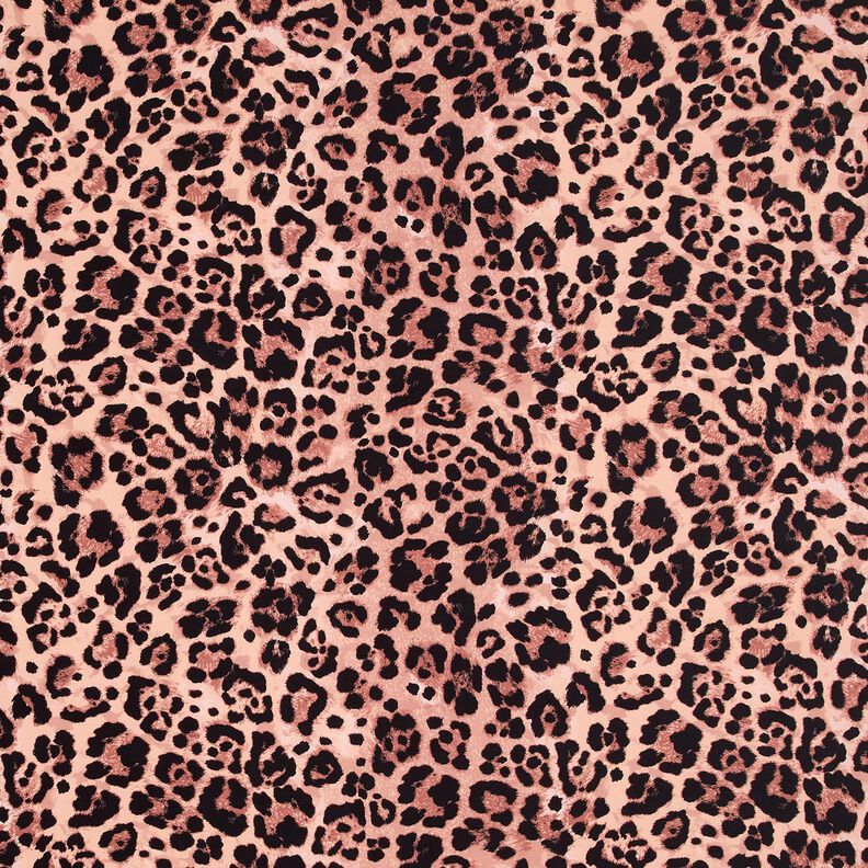 tessuto per costumi da bagno Stampa leopardata – rame/nero,  image number 1