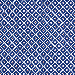 tessuto in cotone cretonne Losanghe – blu, 