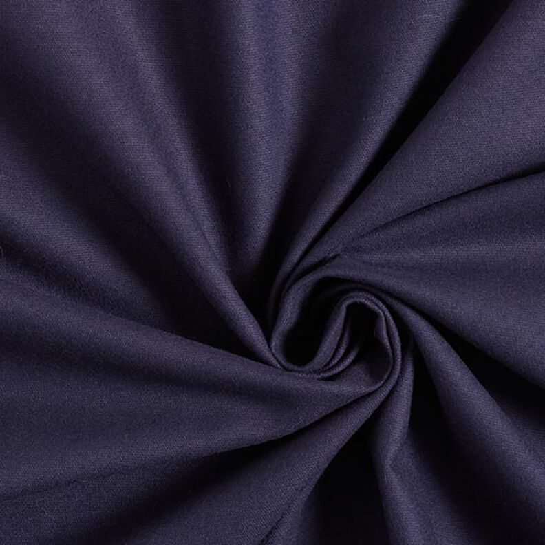 flanella di cotone tinta unita – blu notte,  image number 1