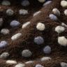 tessuto in maglia di lana, pallini colorati – marrone scuro,  thumbnail number 2