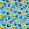 popeline di cotone Tessuto oggetto di licenza Sesamo apriti | Sesame Workshop – turchese,  thumbnail number 1