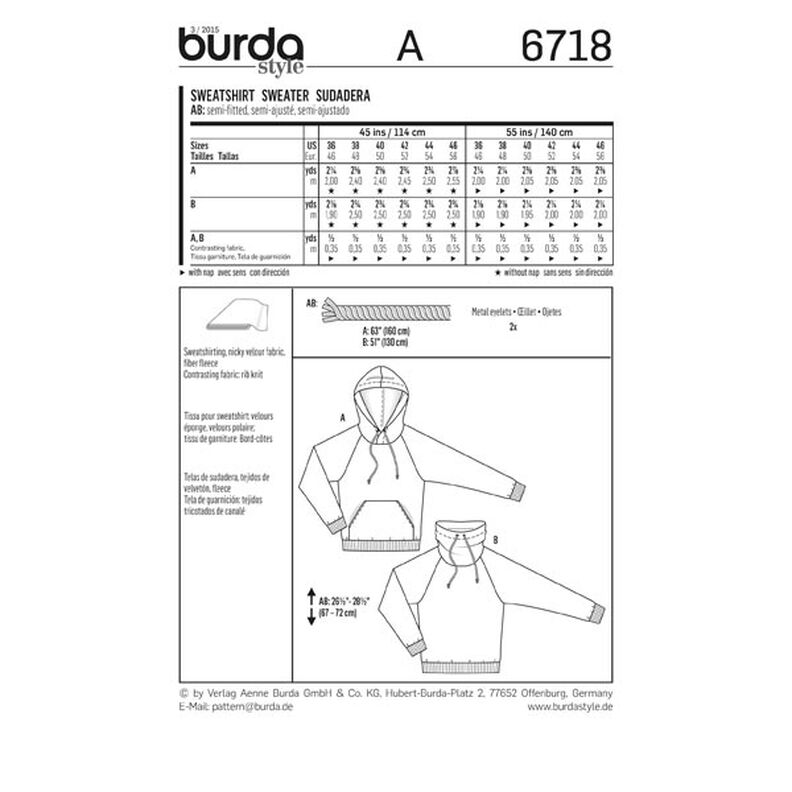 Pullover, Burda 6718,  image number 6