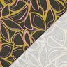 Viscosa elasticizzata con grandi fiori – pino scuro/oliva giallastro,  thumbnail number 4