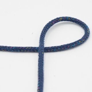 Cordoncino in cotone lurex [Ø 5 mm] – colore blu jeans, 
