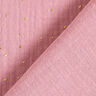 mussola di cotone, macchie dorate sparse – rosa/oro,  thumbnail number 4
