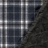 tessuto trapuntato A quadretti – blu notte/grigio pietra,  thumbnail number 2
