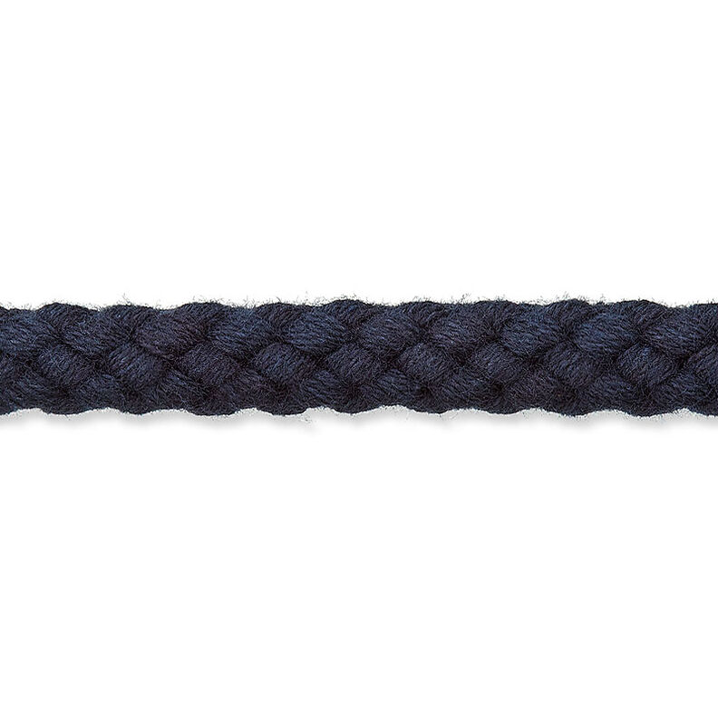 Cordoncino in cotone [Ø 7 mm] – nero,  image number 1