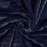 Pelliccia sintetica a righe orizzontali larghe – blu notte,  thumbnail number 3