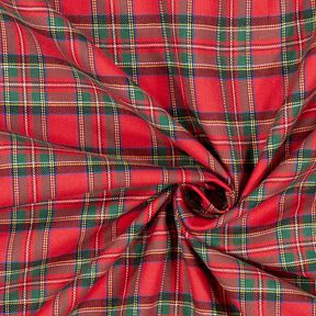 flanella di cotone Quadri scozzesi Glenside – rosso, 