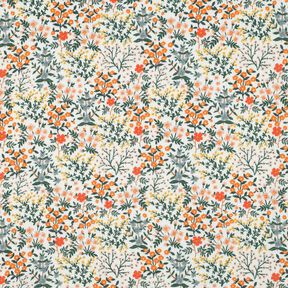 mussolina / tessuto doppio increspato Prato fiorito stampa digitale | Poppy Fabrics – bianco, 