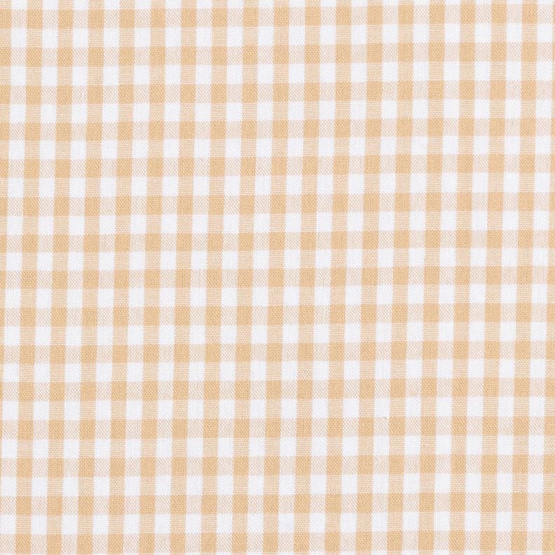 tessuto in cotone popeline Quadro vichy – beige,  image number 1