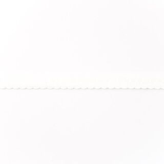 Fettuccia elastica pizzo [12 mm] – bianco lana, 