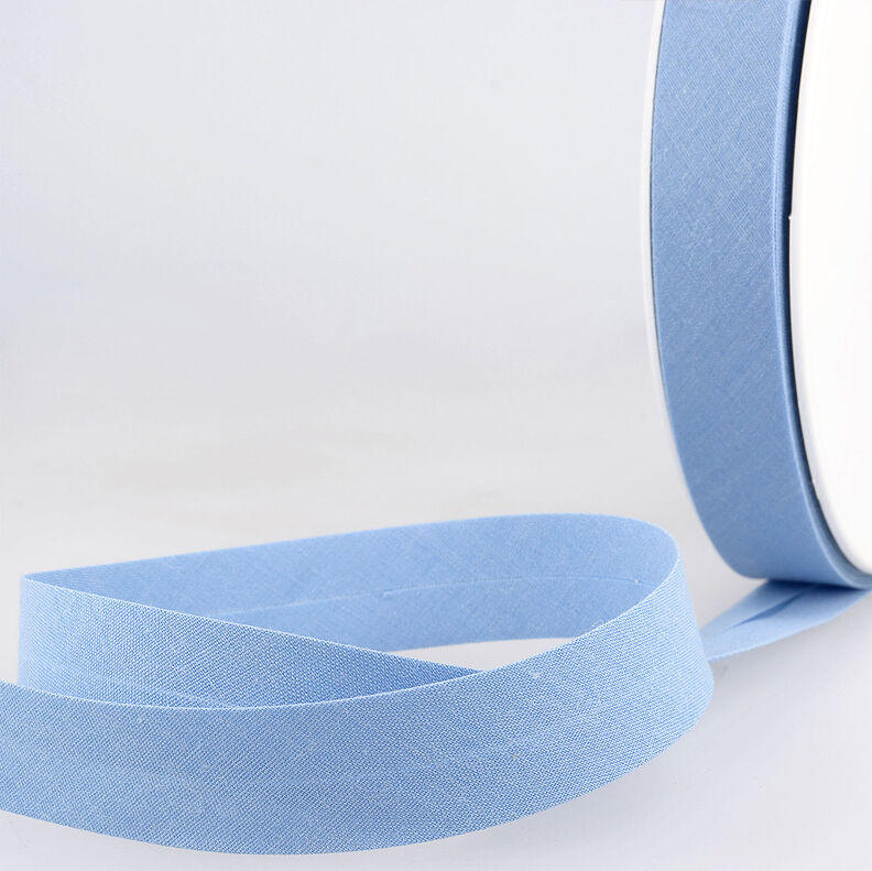 Nastro in sbieco Polycotton [20 mm] – azzurro,  image number 1