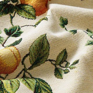 tessuto arredo gobelin Frutti – beige chiaro/rosso carminio, 
