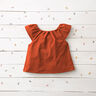 mussolina / tessuto doppio increspato – terracotta,  thumbnail number 10