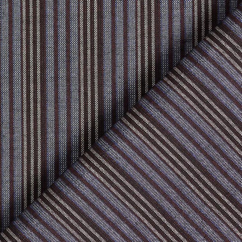 tessuto per camicie, righe larghe e sottili – blu/antracite,  image number 4