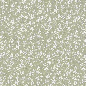 tessuto in cotone cretonne fiorellini – cachi, 