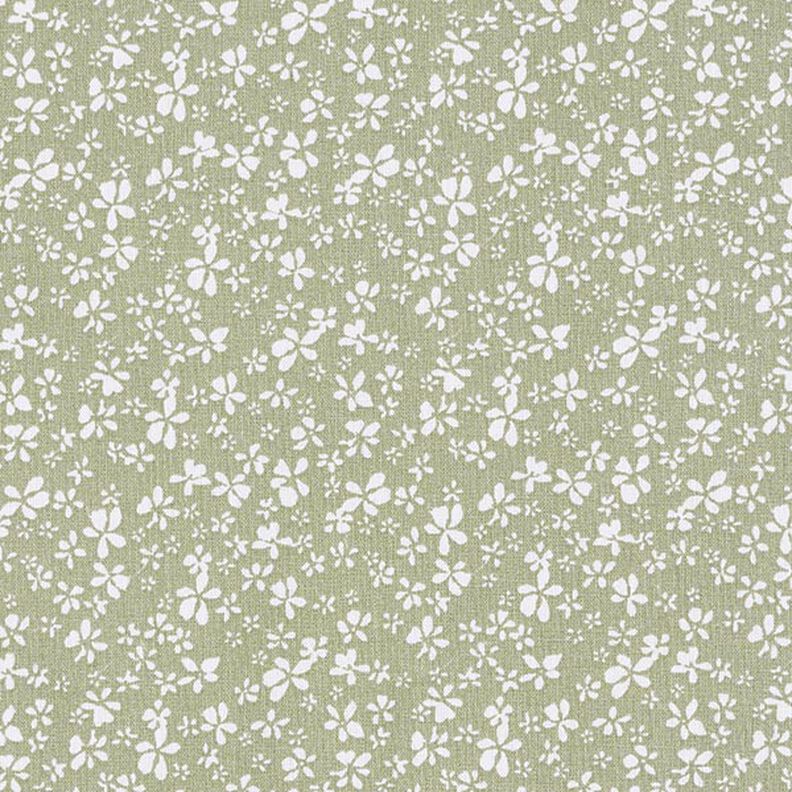 tessuto in cotone cretonne fiorellini – cachi,  image number 1