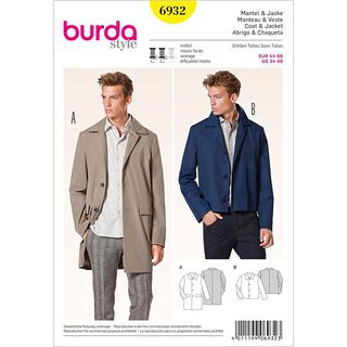 Cappotto / giacca da uomo, Burda 6932, 