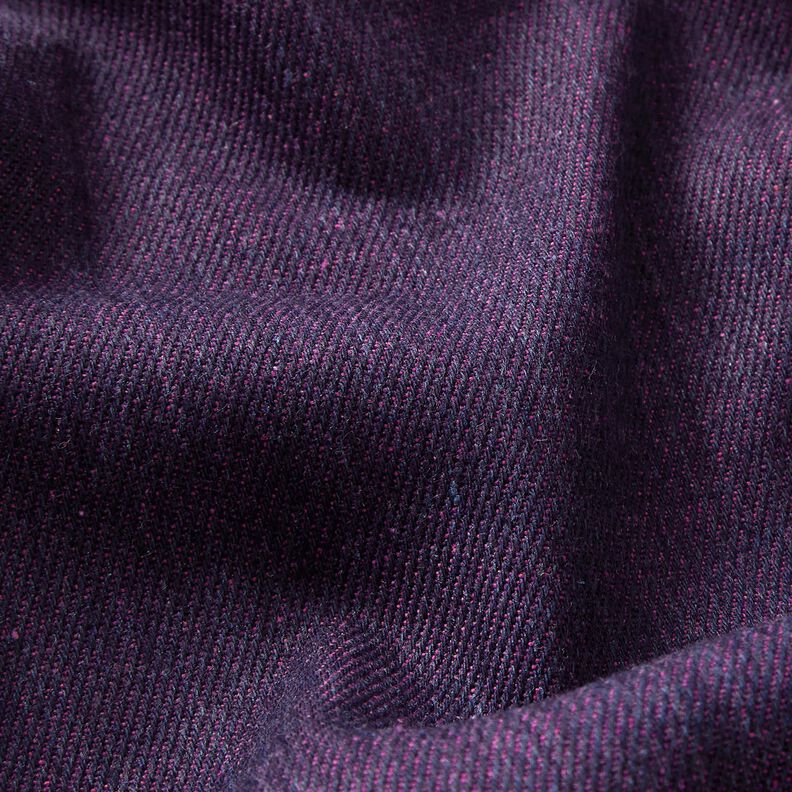 Cotone denim misto melange – melanzana,  image number 2