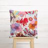 tessuto arredo panama Fiori dai colori vivaci – crema/lavanda,  thumbnail number 7