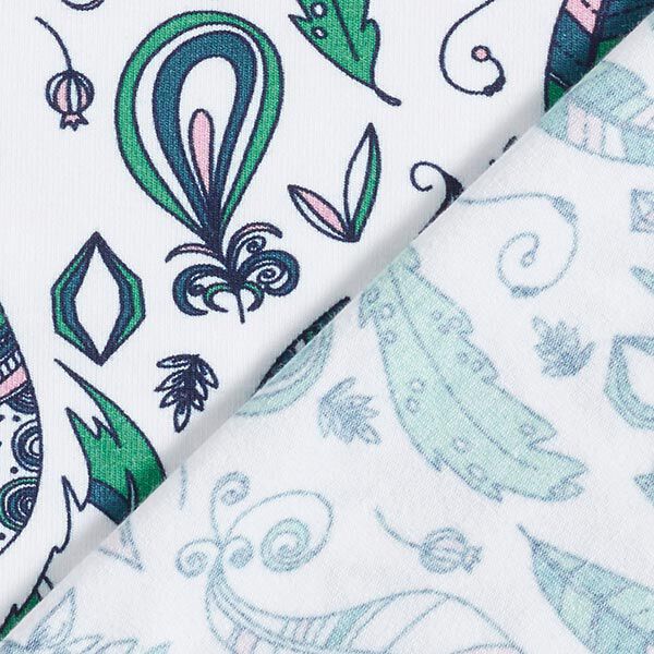jersey di cotone Bohemian Drawings – bianco, image number 4