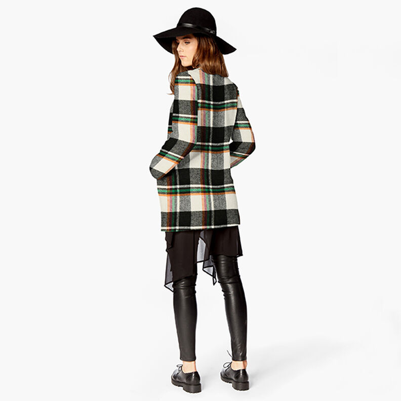 Cappotto in tessuto a quadri colorati – nero/bianco,  image number 6