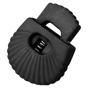 fermacorda conchiglia [Passaggio: 8 mm] – nero, 