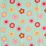 cotone rivestito Fiori allegri | Poppy Fabrics – menta/giallo limone,  thumbnail number 1