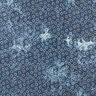 Tessuto Chambray trapuntato con fiore batik – colore blu jeans,  thumbnail number 6