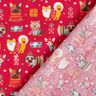tessuto in cotone cretonne Cani a Natale – rosso,  thumbnail number 4