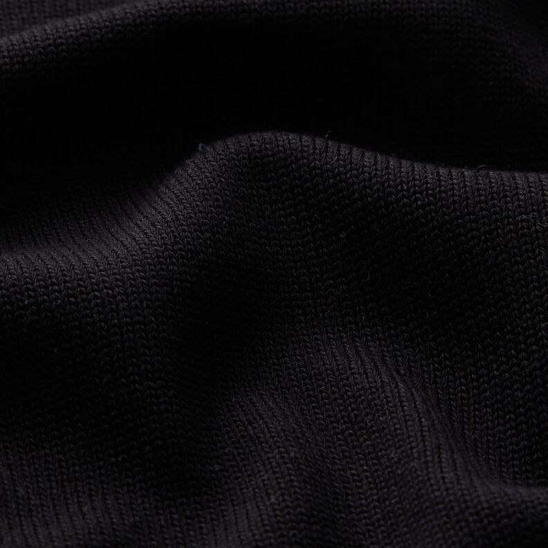 tessuto in maglia di cotone – nero,  image number 2