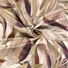 Tessuto a foglie di velluto elasticizzato – moca/rosso Bordeaux,  thumbnail number 3
