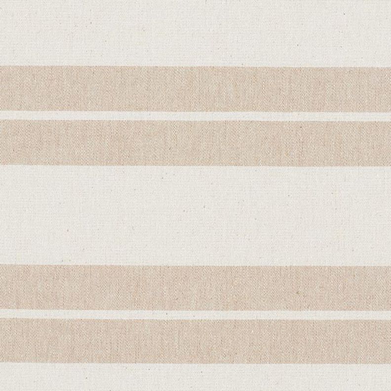 tessuto arredo canvas, mix di righe, riciclato – beige,  image number 1