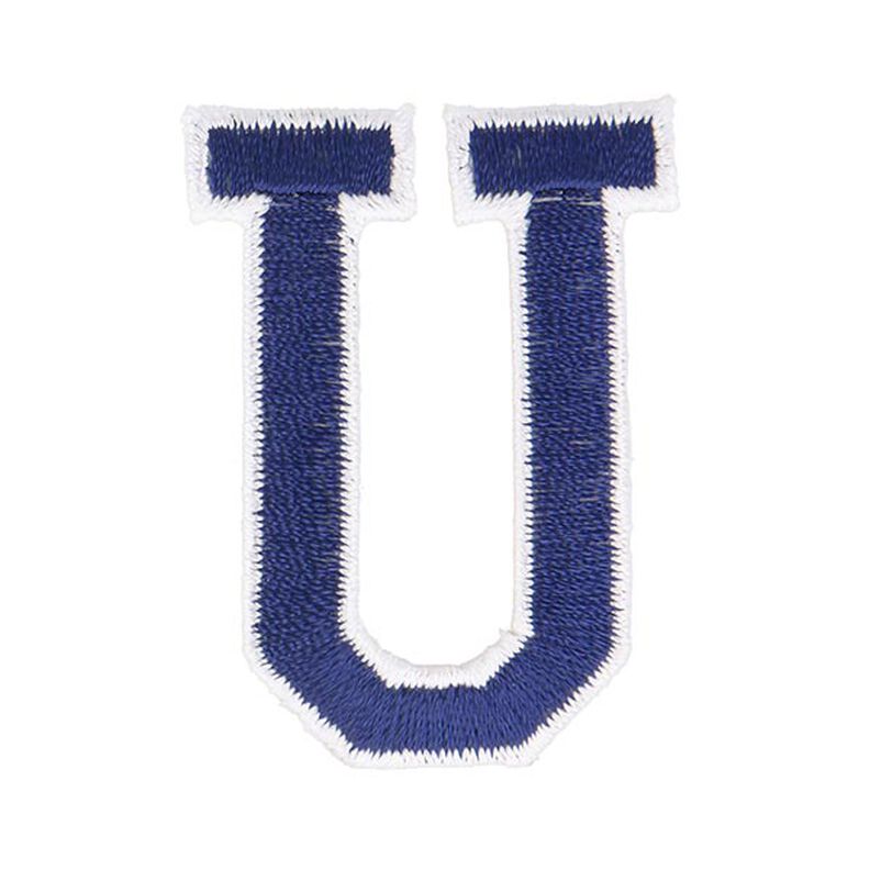 applicazione, lettera U [ altezza: 4,6 cm ] – blu marino,  image number 1