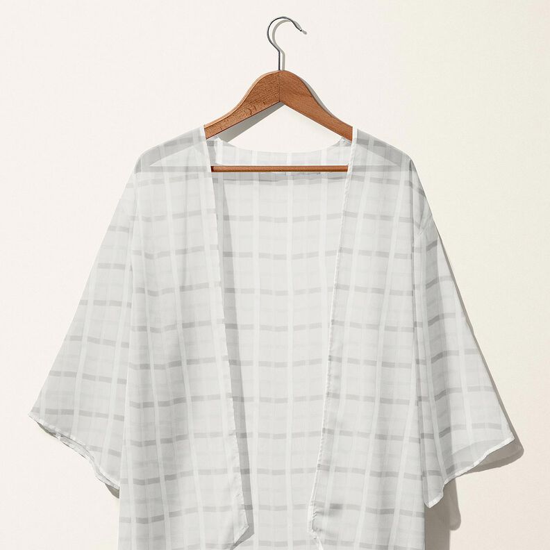 chiffon Finestra a quadretti – bianco, image number 5