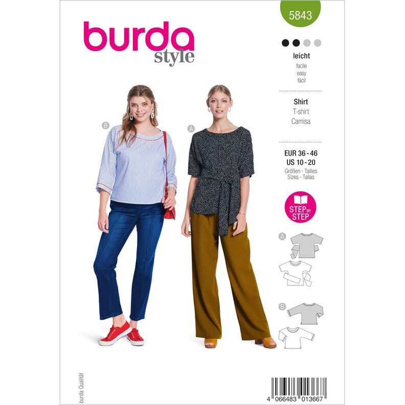 Camicia | Burda 5843 | 36-46,  image number 1