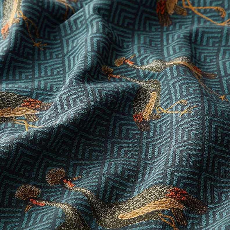 Gobelin jacquard libellula – petrolio,  image number 2