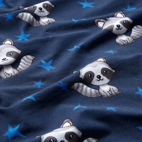 jersey di cotone Orsetto lavatore con stelle | Glitzerpüppi – blu notte/argento, 