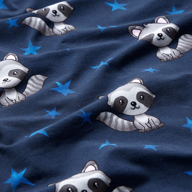 jersey di cotone Orsetto lavatore con stelle | Glitzerpüppi – blu notte/argento, image number 2