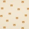 GOTS jersey di cotone orsi | Poppy Fabrics – bianco lana/marrone chiaro,  thumbnail number 1