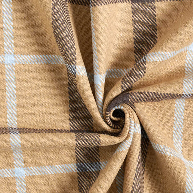 Cappotto in tessuto misto a quadri grandi – beige,  image number 3