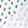jersey di cotone Tulipani stilizzati – bianco/lillà rosso,  thumbnail number 4