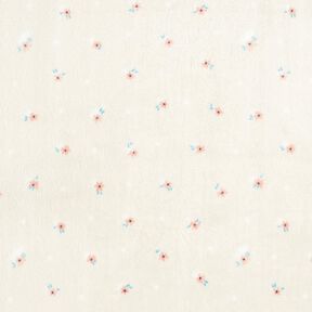 Morbido pile Piccoli fiorellini – beige chiaro/salmone, 