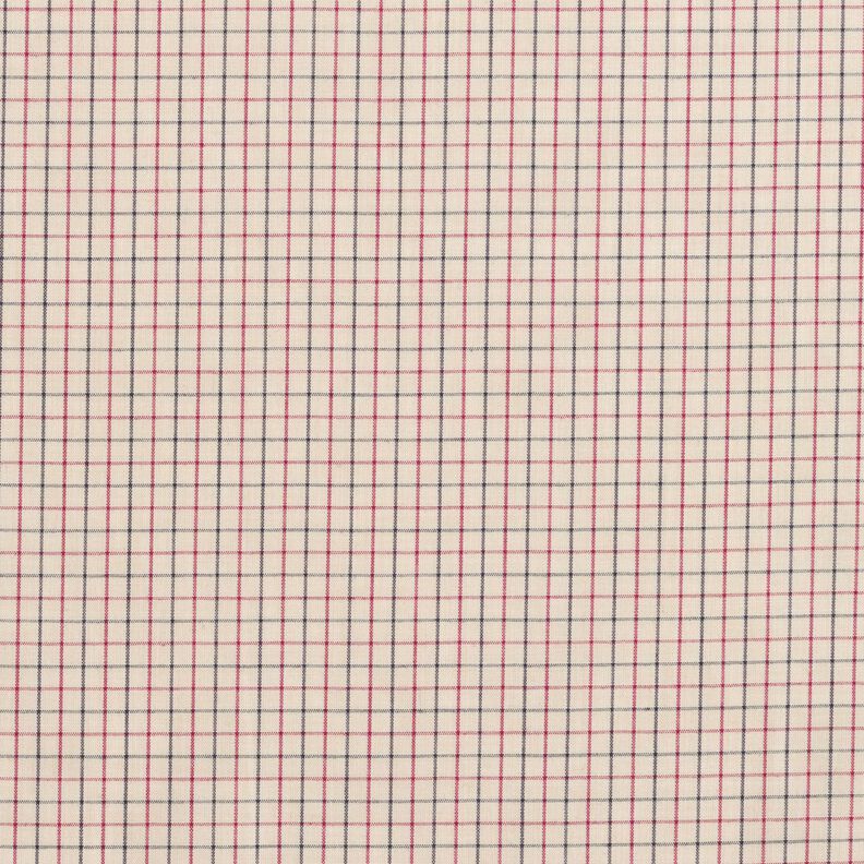 Tessuto per camicia a quadretti fini – beige/blu marino,  image number 1