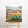 taglio di tessuto arredo gobelin Paesaggio fiorente – rosso carminio/beige chiaro,  thumbnail number 6